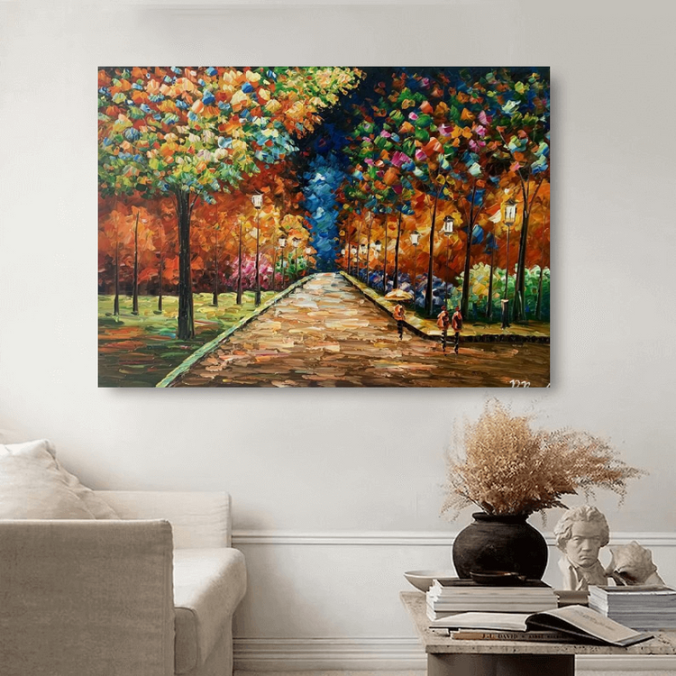 Schilderij - Walk to Remember 120x80 (Olieverf)