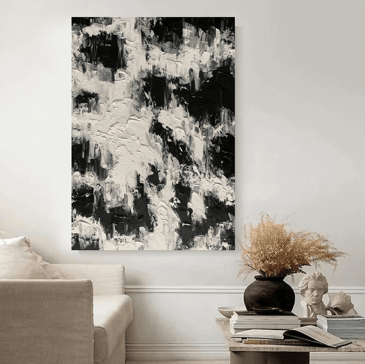 Schilderij - Black and White