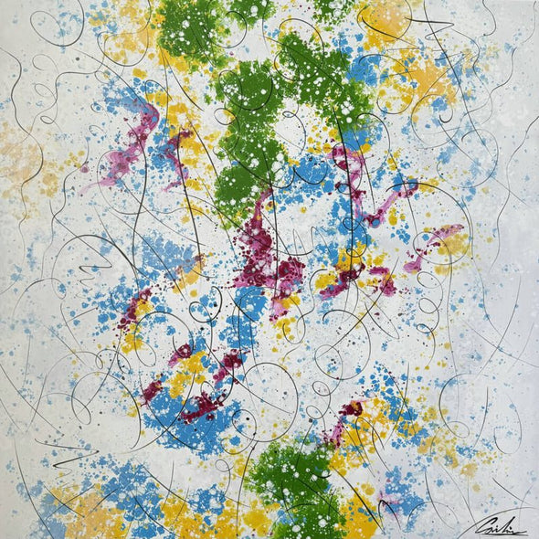 Schilderij - Toad 120x120 (Olieverf)