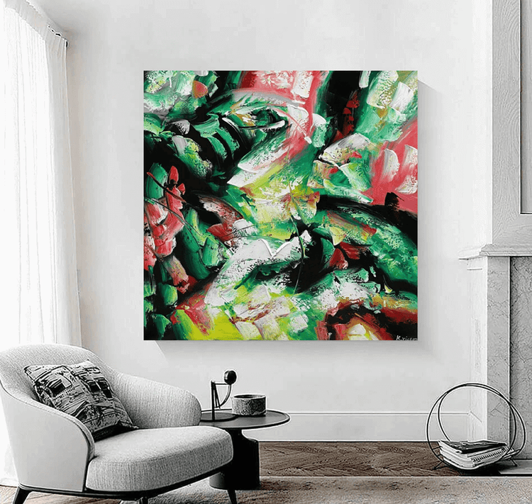 Schilderij - Domain 120x120 (Olieverf)