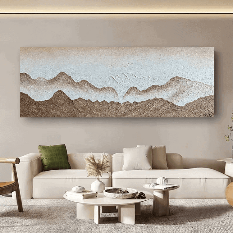 Schilderij - Rocky Mountains 160x60 (Olieverf)