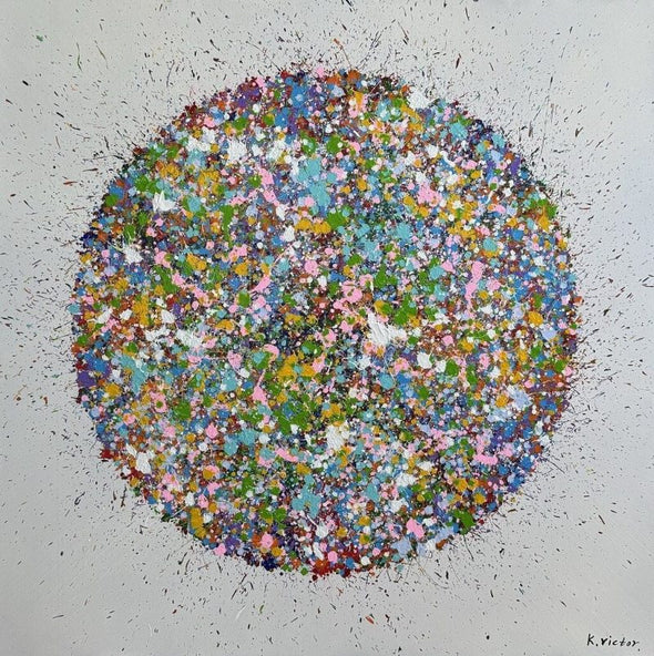 Schilderij - The Ball 120x120 (Olieverf)
