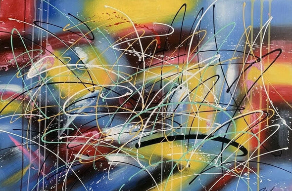 Schilderij - Fantasy 120x80 (Olieverf)