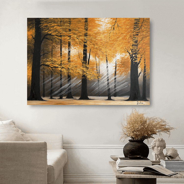 Schilderij - Dawn 120x80 (Olieverf)