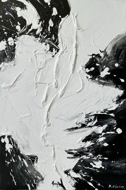 Schilderij - Black and White II