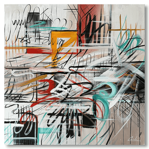 Schilderij - Include 120x120 (Olieverf)