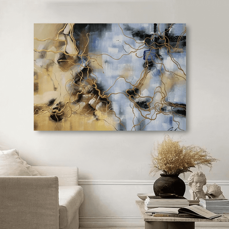 Schilderij - Pipes 120x80 (Olieverf)