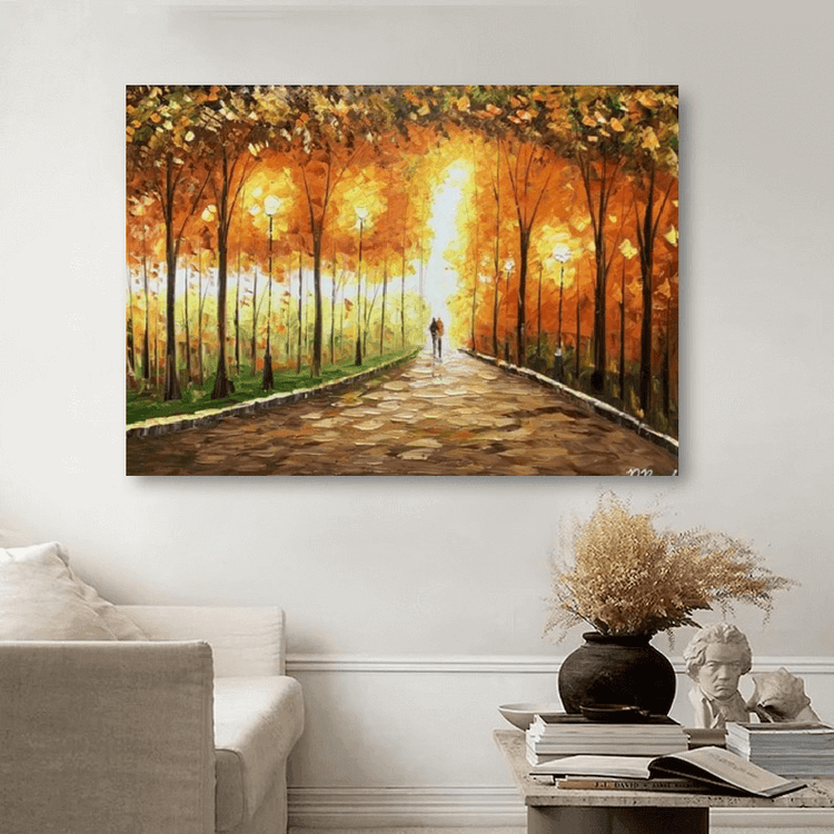 Schilderij - Shining 120x80 (Olieverf)