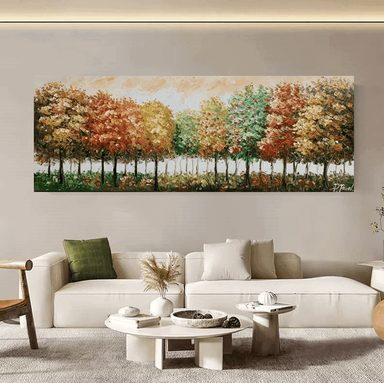 Schilderij - Holiday 160x60 (Olieverf)