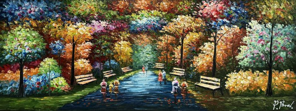 Schilderij - Joy 160x60 (Olieverf)