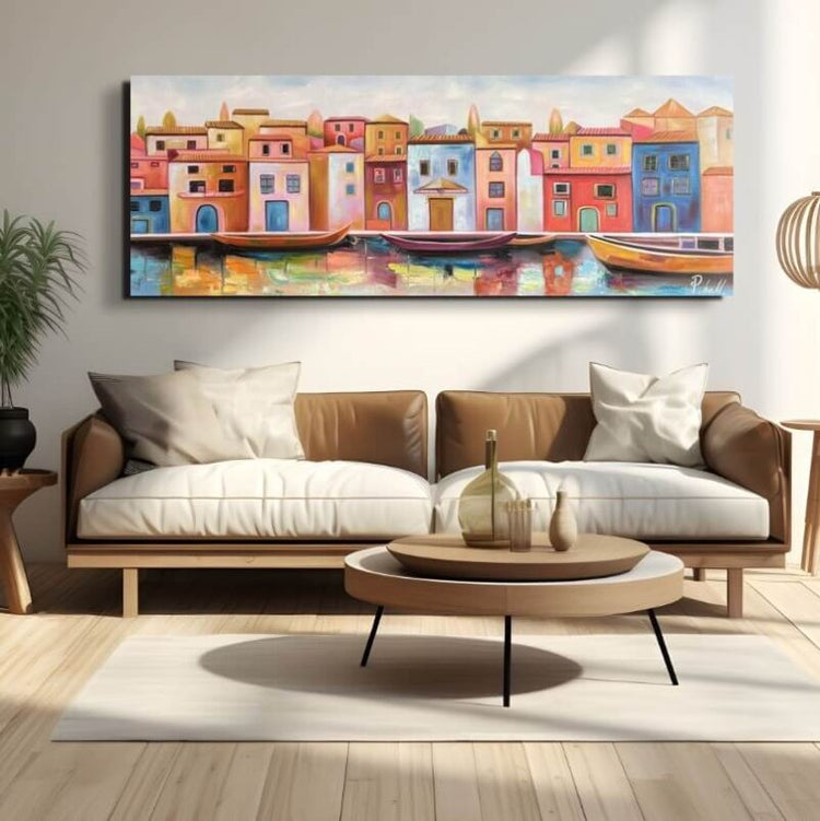Schilderij - Venice 160x60 (Olieverf)