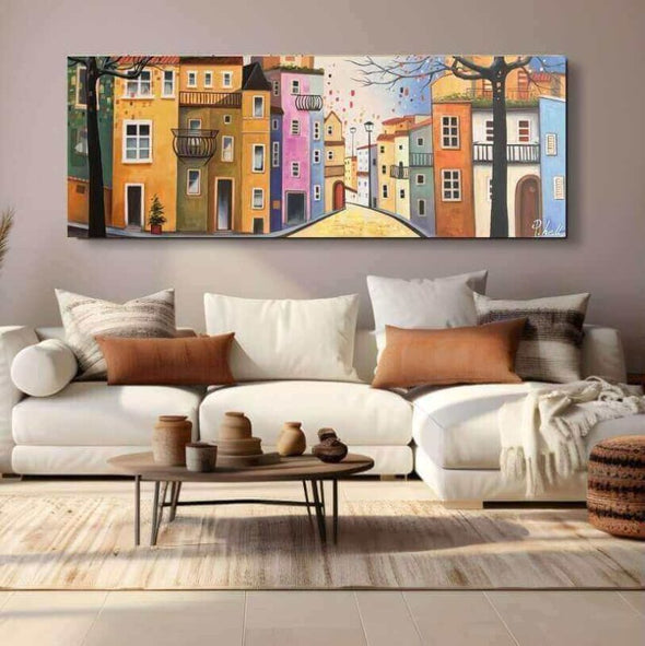 Schilderij - Balcony