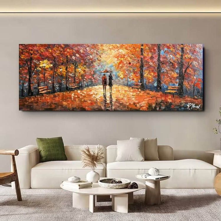 Schilderij - Fall 160x60 (Olieverf)