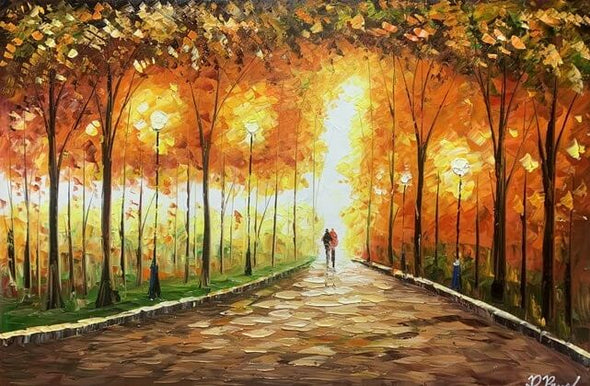 Schilderij - Shining 120x80 (Olieverf)