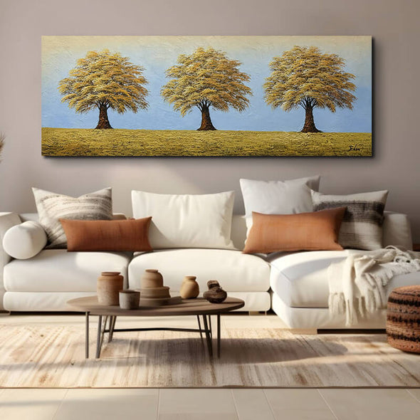 Schilderij - Siblings 160x60 (Olieverf)