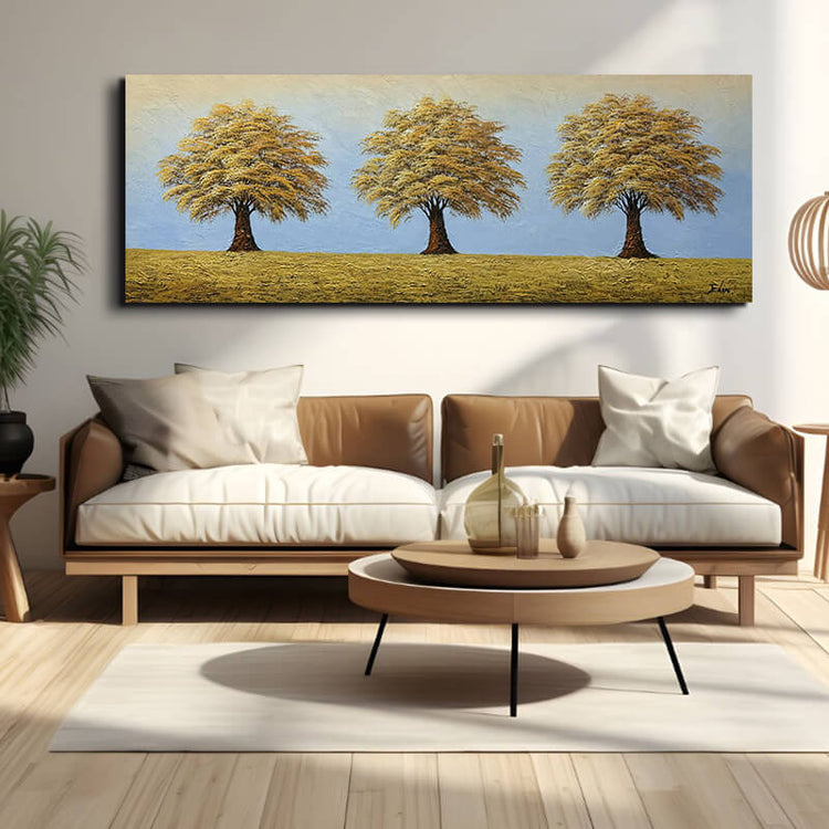 Schilderij - Siblings 160x60 (Olieverf)