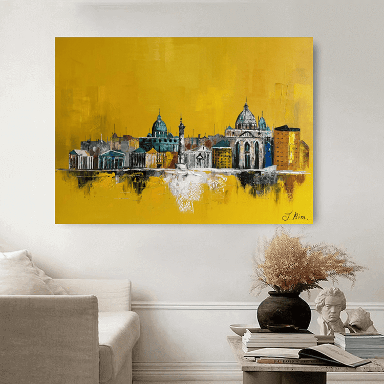 Schilderij - Rome 120x80 (Olieverf)