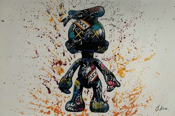 Schilderij - Duck II 120x80 (Olieverf)