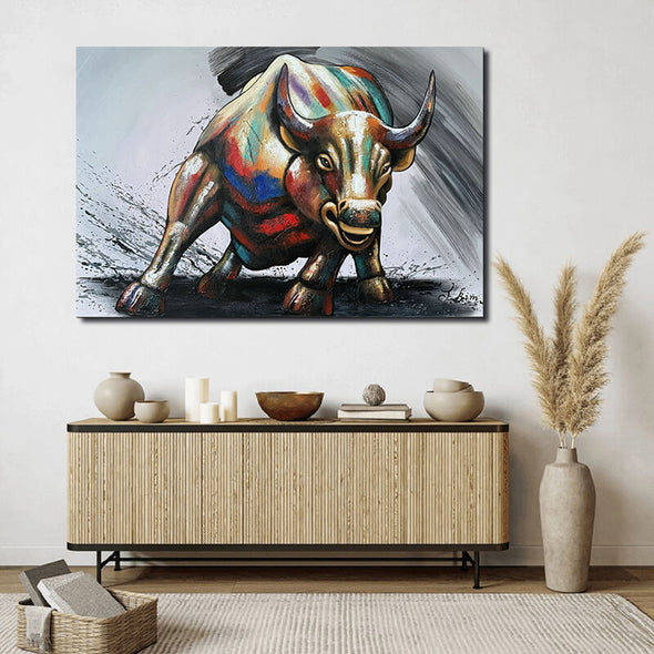 Schilderij - Bull