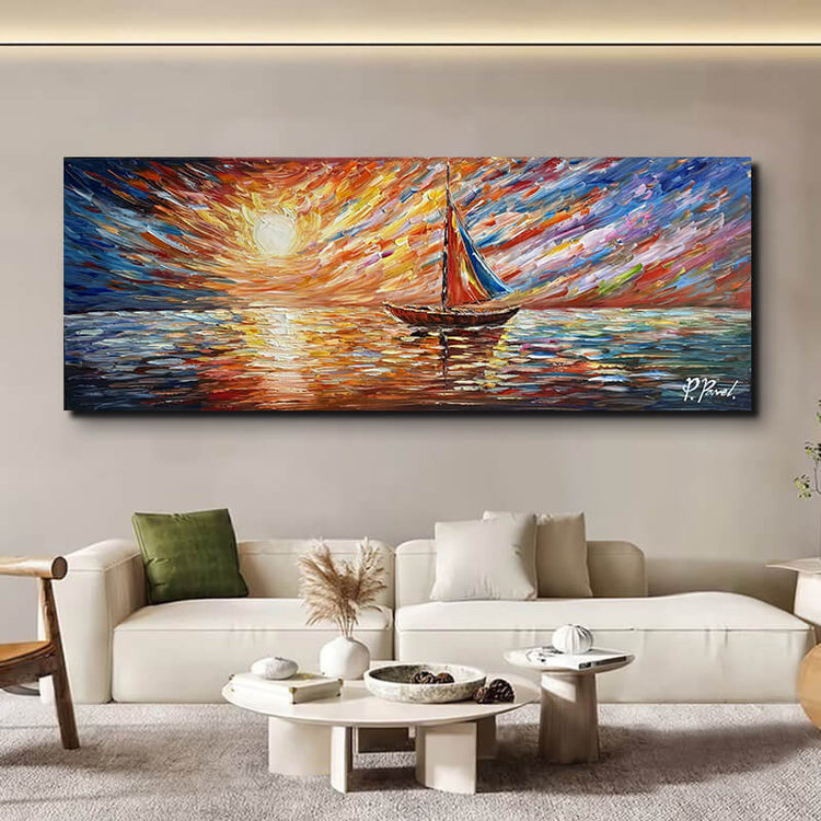 Schilderij - Meditation 160x60 (Olieverf)