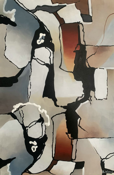 Schilderij - Trisum 120x80 (Olieverf)