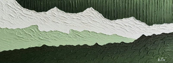 Schilderij - Moss 160x60 (Olieverf)