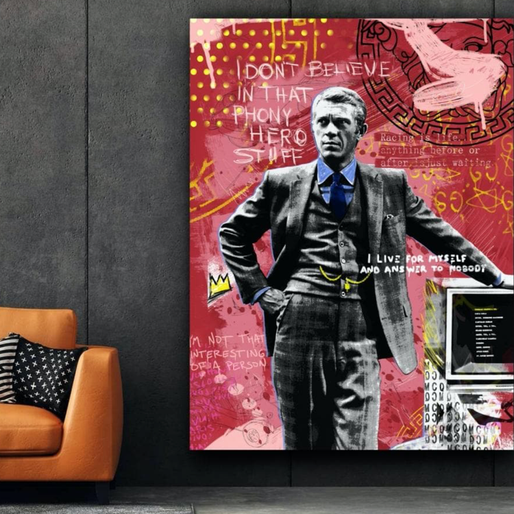 Schilderij The Great McQueen (Canvas)