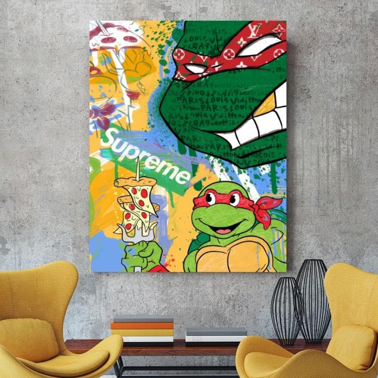The Designer Turtles Canvas schilderij