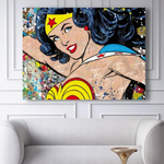 Designer Superwoman Canvas schilderij