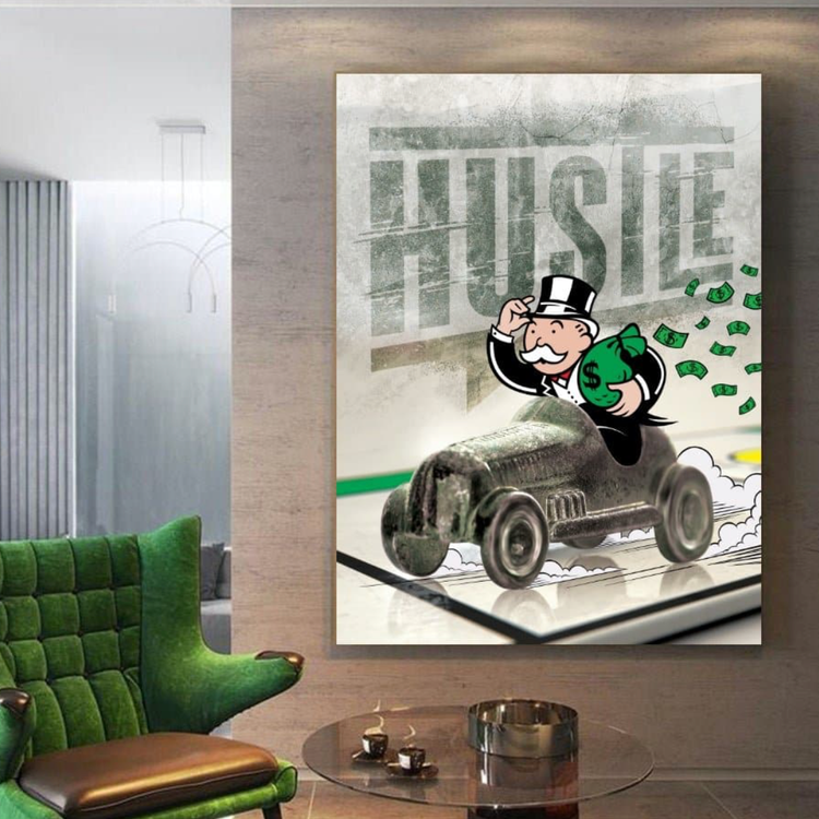 Monopoly Hustle Canvas schilderij