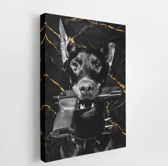 The Security Dog Canvas schilderij