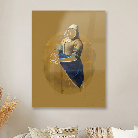 Schilderij Melkmeisje (Dibond /  Plexiglas)