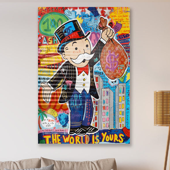 Schilderij Monopoly (Dibond /  Plexiglas)