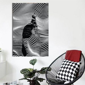 Schilderij Halen Monochrome (Canvas)