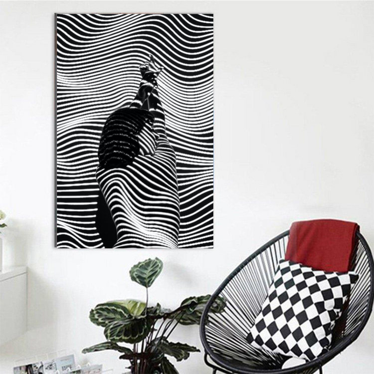 Halen Monochrome Canvas schilderij