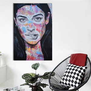 Schilderij Steel Portrait Street Art (Canvas)