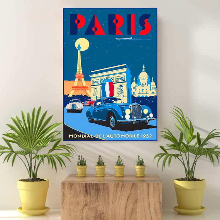 Vintage Reis Bestemming Paris VII