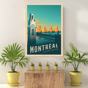 Vintage Reis bestemming Montreal