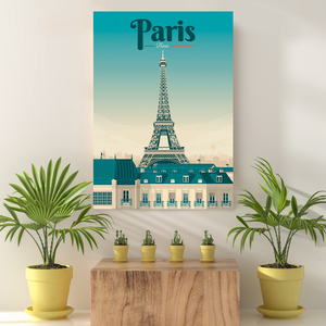 Vintage Reis Bestemming Paris VIII