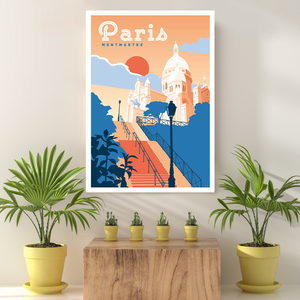Vintage Reis Bestemming Paris IX