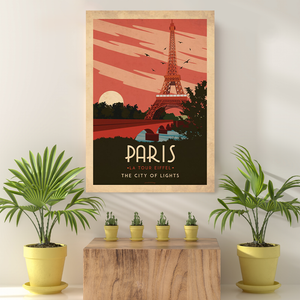 Vintage Reis Bestemming Paris X