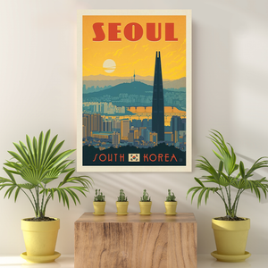 Vintage Reis Bestemming Seoul