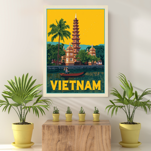 Vintage Reis Bestemming Vietnam II