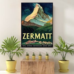 Vintage Reis Bestemming Zermatt