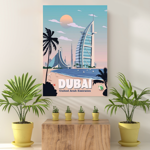Vintage Reis Bestemming Dubai