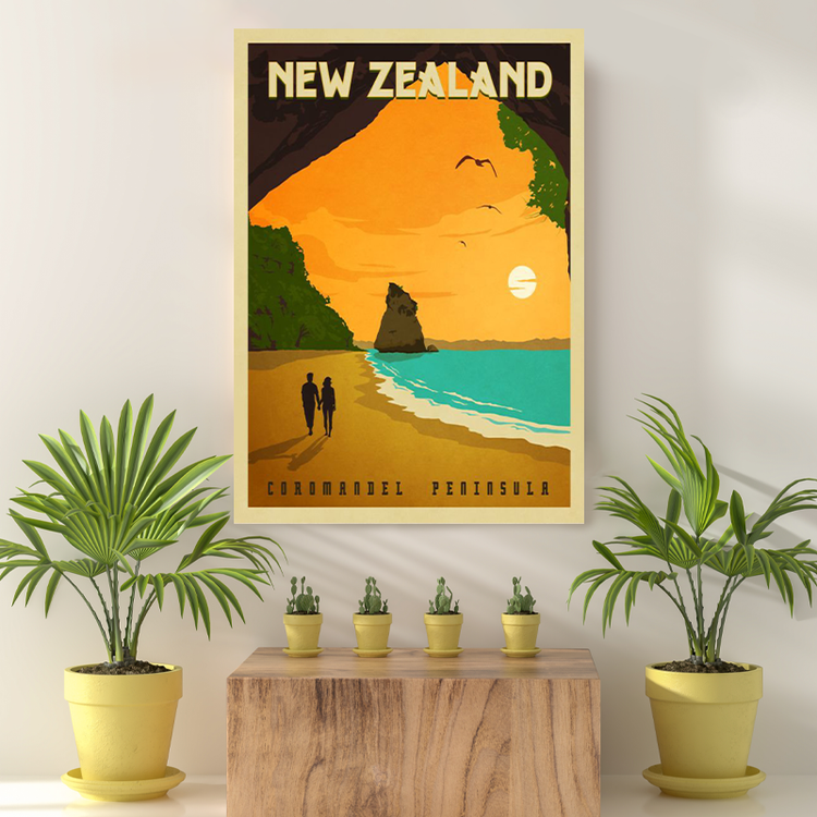 Vintage Reis Bestemming New Zealand V