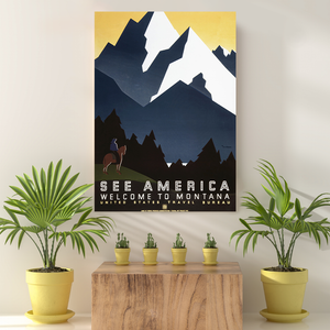Vintage Reis bestemming See America