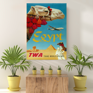 Vintage Reis bestemming Egypt