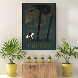 Vintage Reis bestemming Caucasus