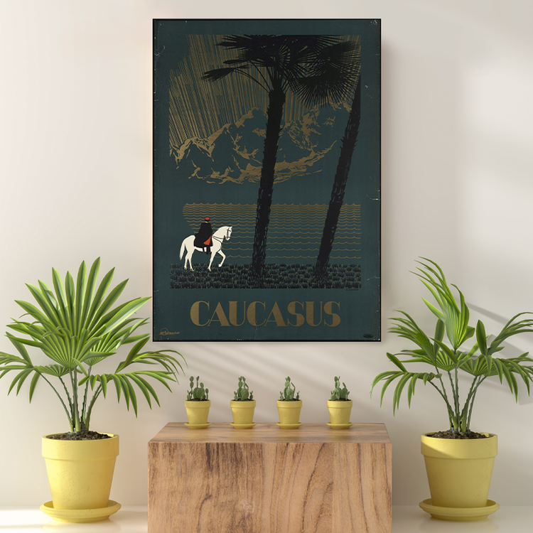 Vintage Reis bestemming Caucasus